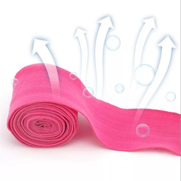 Close-up of hand wrap elastic fabric texture