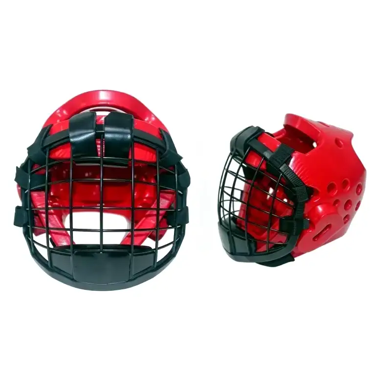 Copricapo da Taekwondo con maschera in rete metallica staccabile